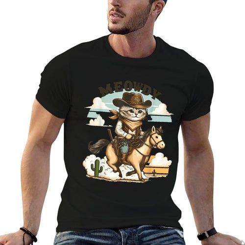 "Meowdy Partner" Cat Cowboy Graphic Tee
