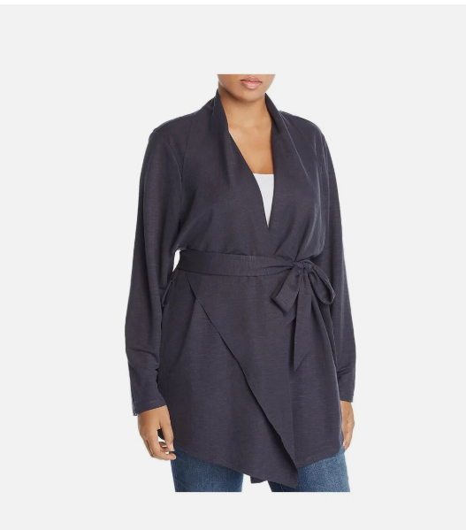 Bagatelle Womens Plus Open Front Wrap Cardigan