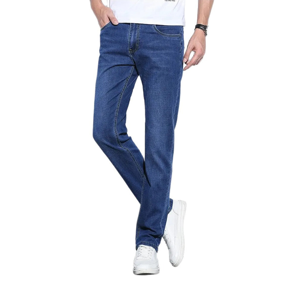 Mens Durable Straight-Leg Jeans
