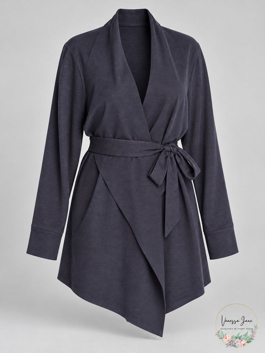Bagatelle Womens Plus Open Front Wrap Cardigan