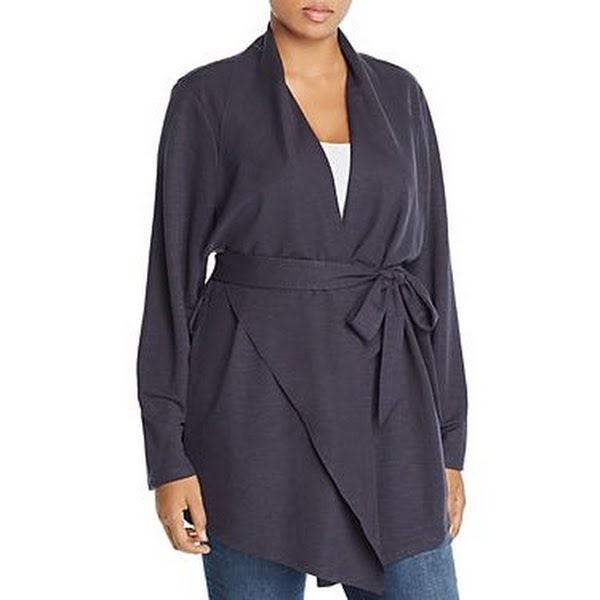 Bagatelle Womens Plus Open Front Wrap Cardigan